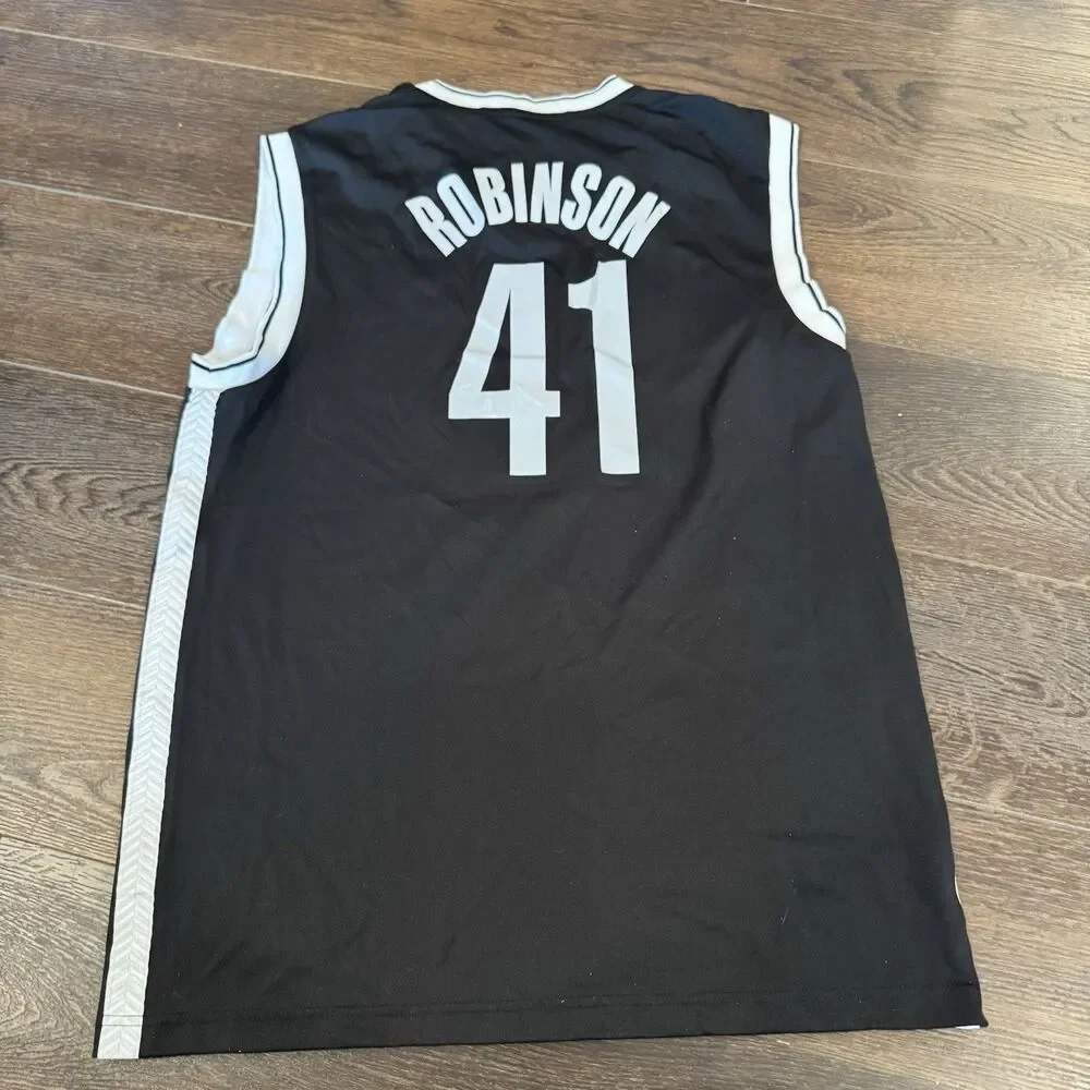 NWT Adidas Brooklyn Nets #41 Robinson NBA Jersey Mens Size M Black New with Tags